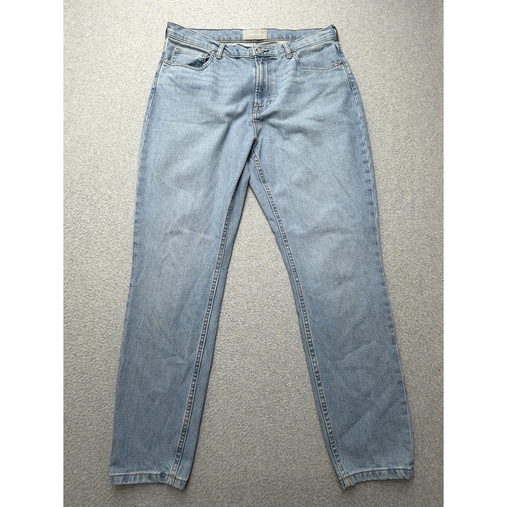 Everlane Jeans Mens 32 Blue Light Wash Regular Straight Stretch Denim Pants